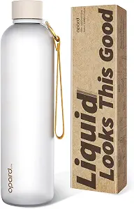 Opard Slim 32 oz Reusable Water Bottle, Cream White