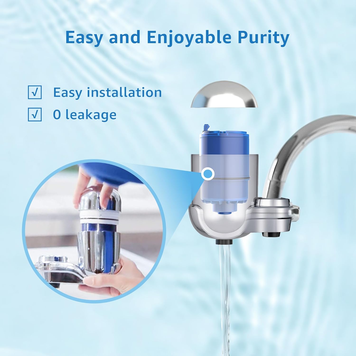 Filterlogic FF08 Faucet Water Filter Replacement, Compatible with All PUR® PLUS Water Filter Replacement RF9999®, NSF 42 Certified, 18-Month, 1800-Gallon, 6 Pack