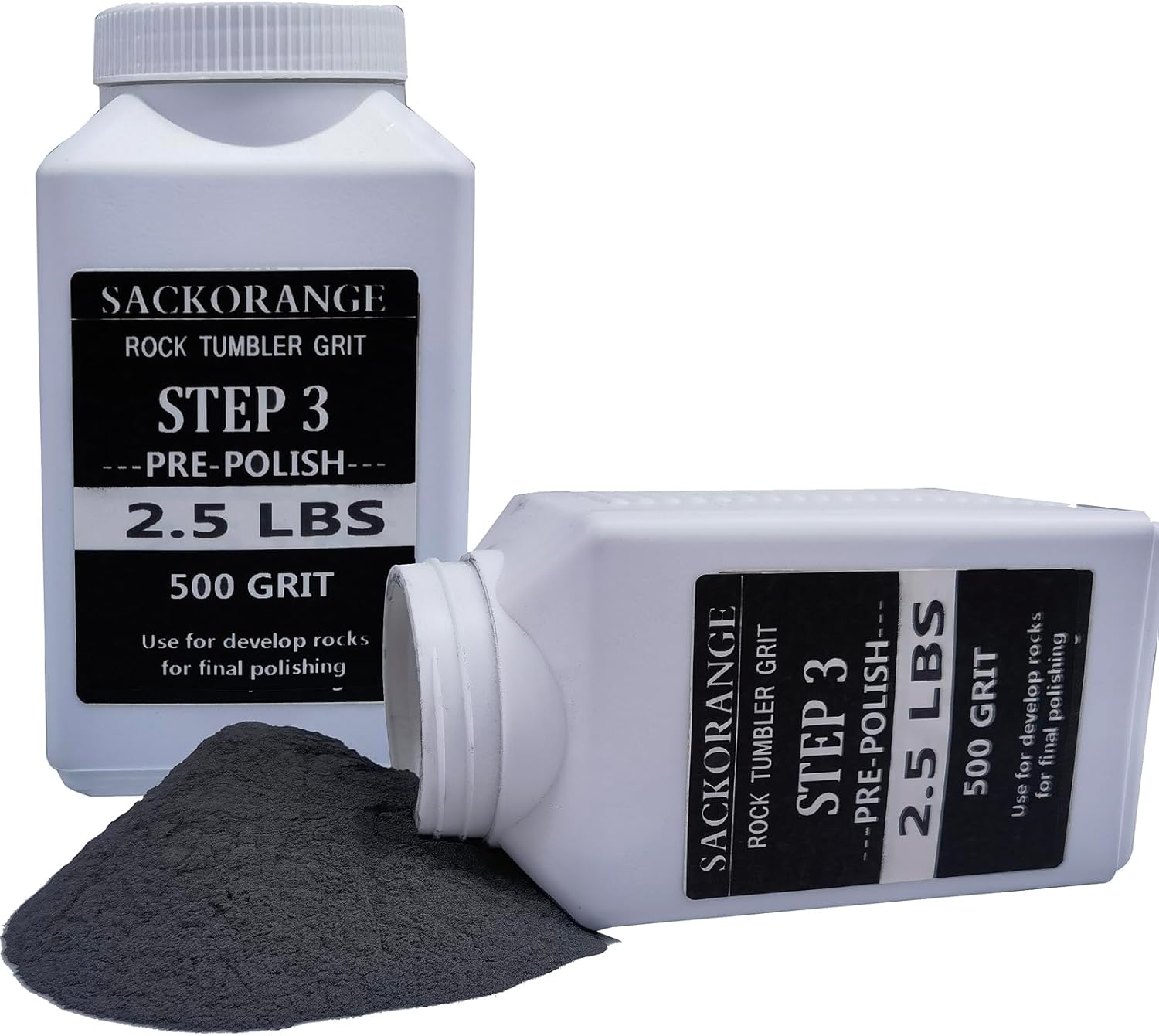 SACKORANGE 5 LBS Step3 500 Grit Silicon Carbide Rock