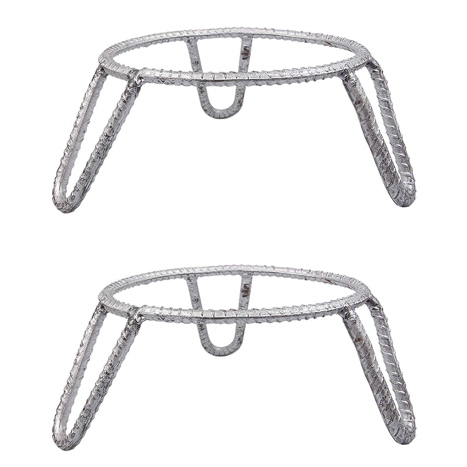KITCHEN SHOPEE Iron Planter Stand, Silver, 7 x 7 x 7 in, 2 Pieces (B07Q2NL8S5) Amazon Price History, Amazon Price Tracker