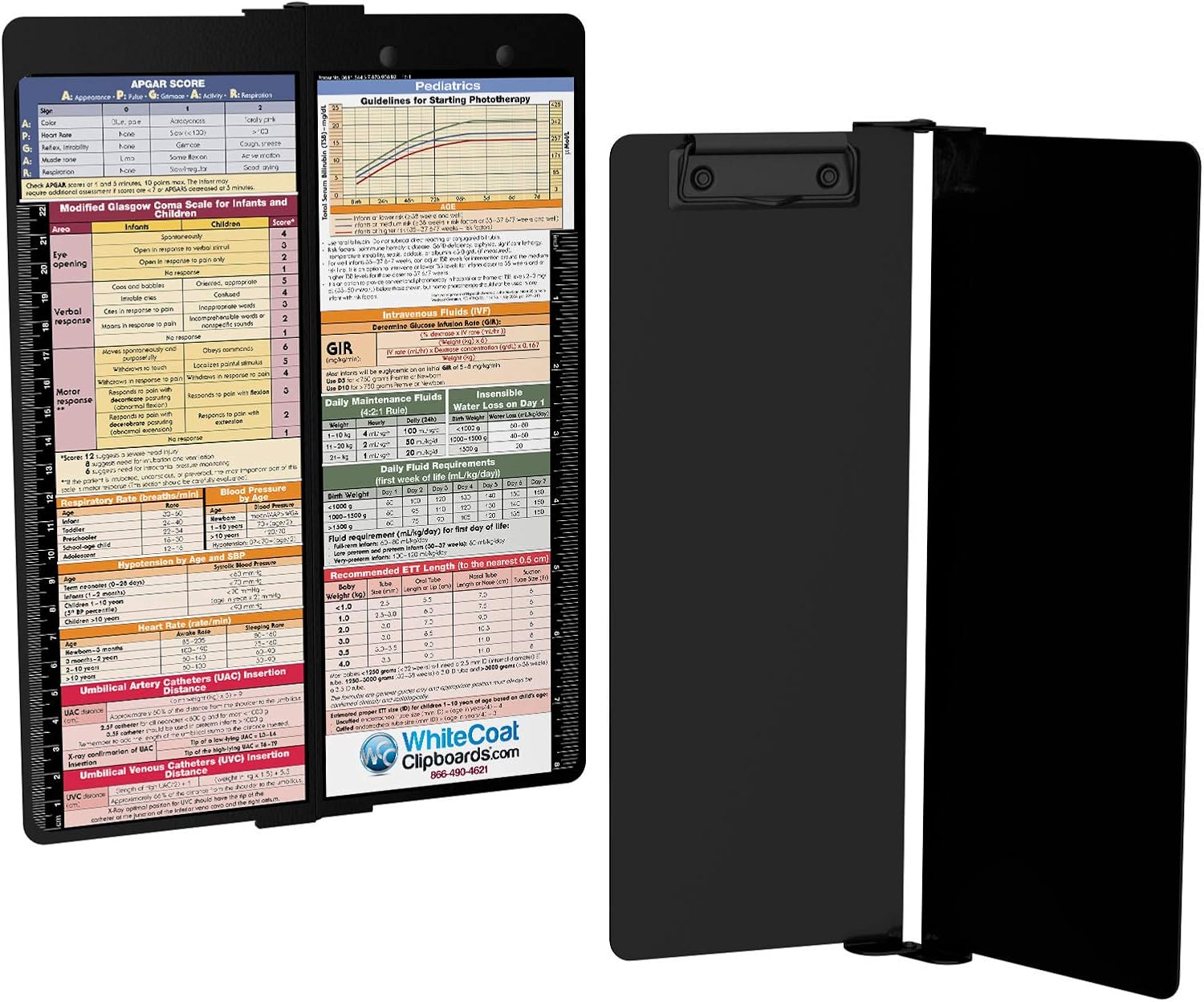 Whitecoat Clipboard® Vertical - Blackout Pediatric Edition