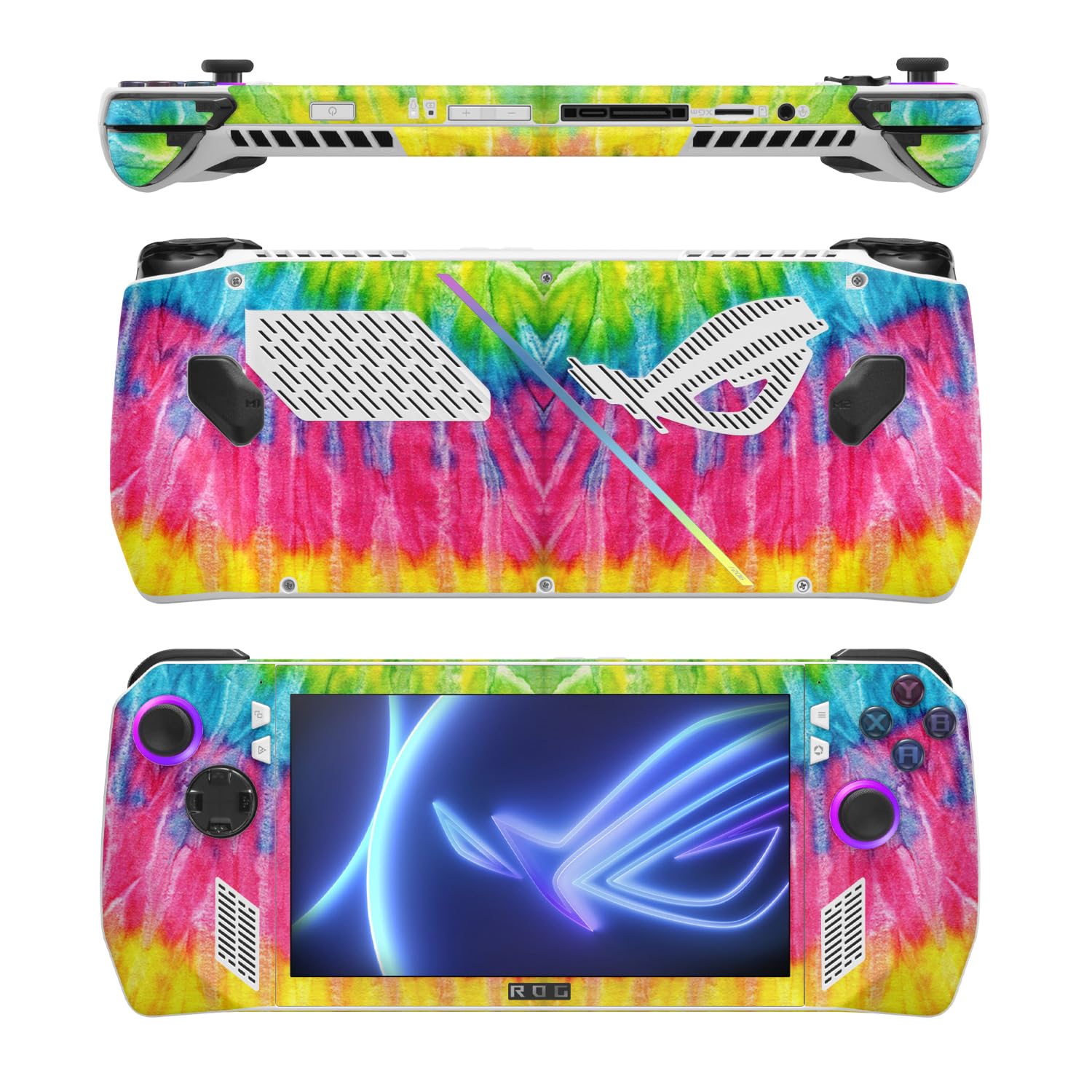 MightySkins Skin Compatible with Asus ROG Ally - Tie Dye 2 | Protective, Durable, and Unique Vinyl Decal wrap Cover | Easy to Apply, Remove, and Change Styles