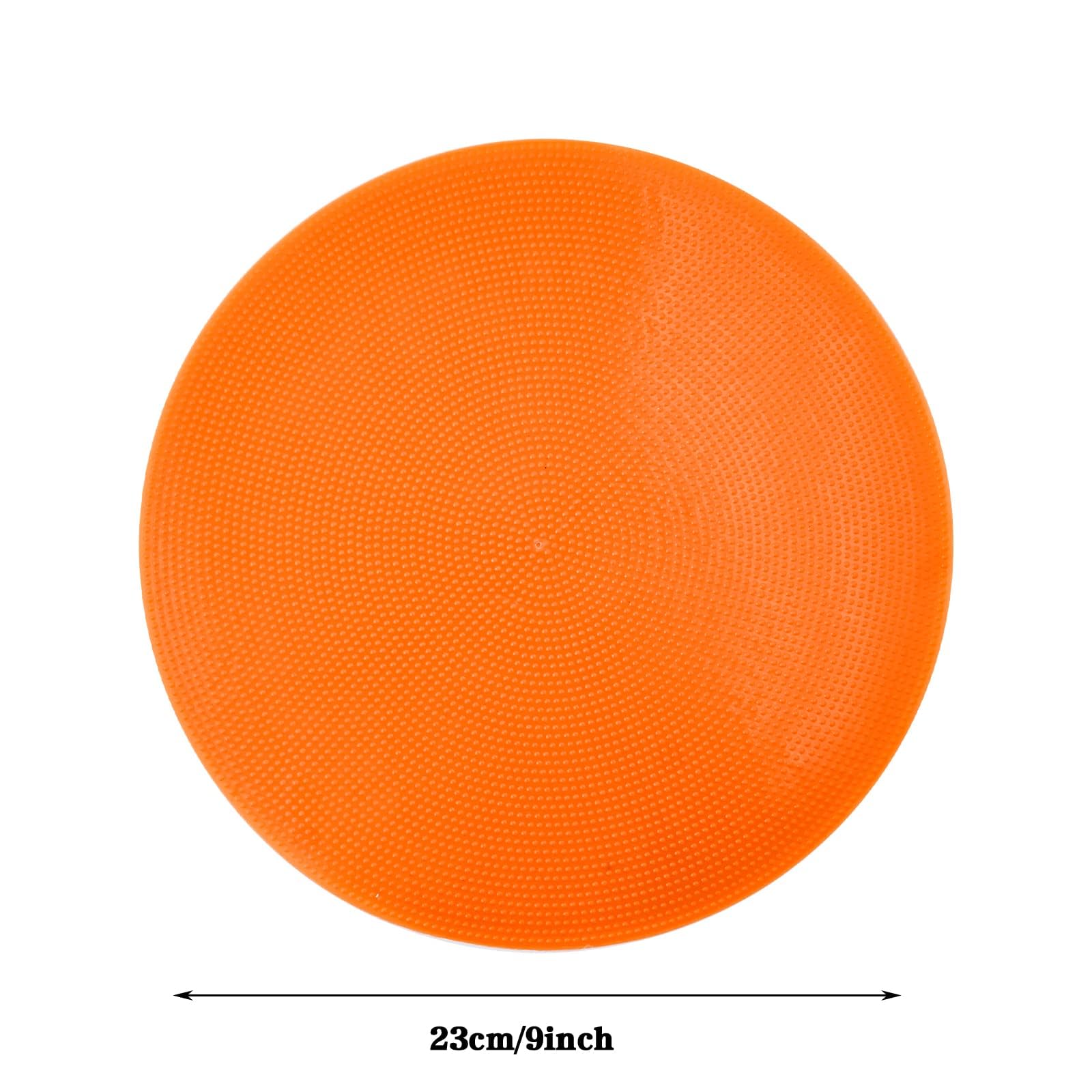 15 Stück Polyvinyl-Spotsmarken, 23 cm rutschfeste Sport Gummibodenmarken, Flache Feldkegel, Poly-Dots für Fußball, Basketball, Tanzübungen, Agilitätstraining und Drills (9 Zoll)