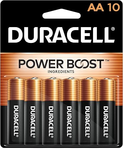 Miniatura 1 de Duracell - Pilas AA Coppertop con ingredientes Power Boost paquete de 10pilas doble A de larga duración pilas alcalinas AA para aparatos domésticos
