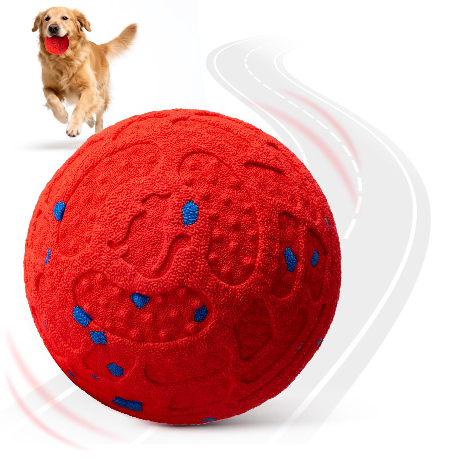 Smart Interactive Dog Toy Ball – Automatic Moving, Bouncing & Rolling, 3 Modes, Chew-Proof E-TPU Shell, Waterproof, Rechargeable,Dog Ball for Medium and Large Dogs, Blue — view 10
