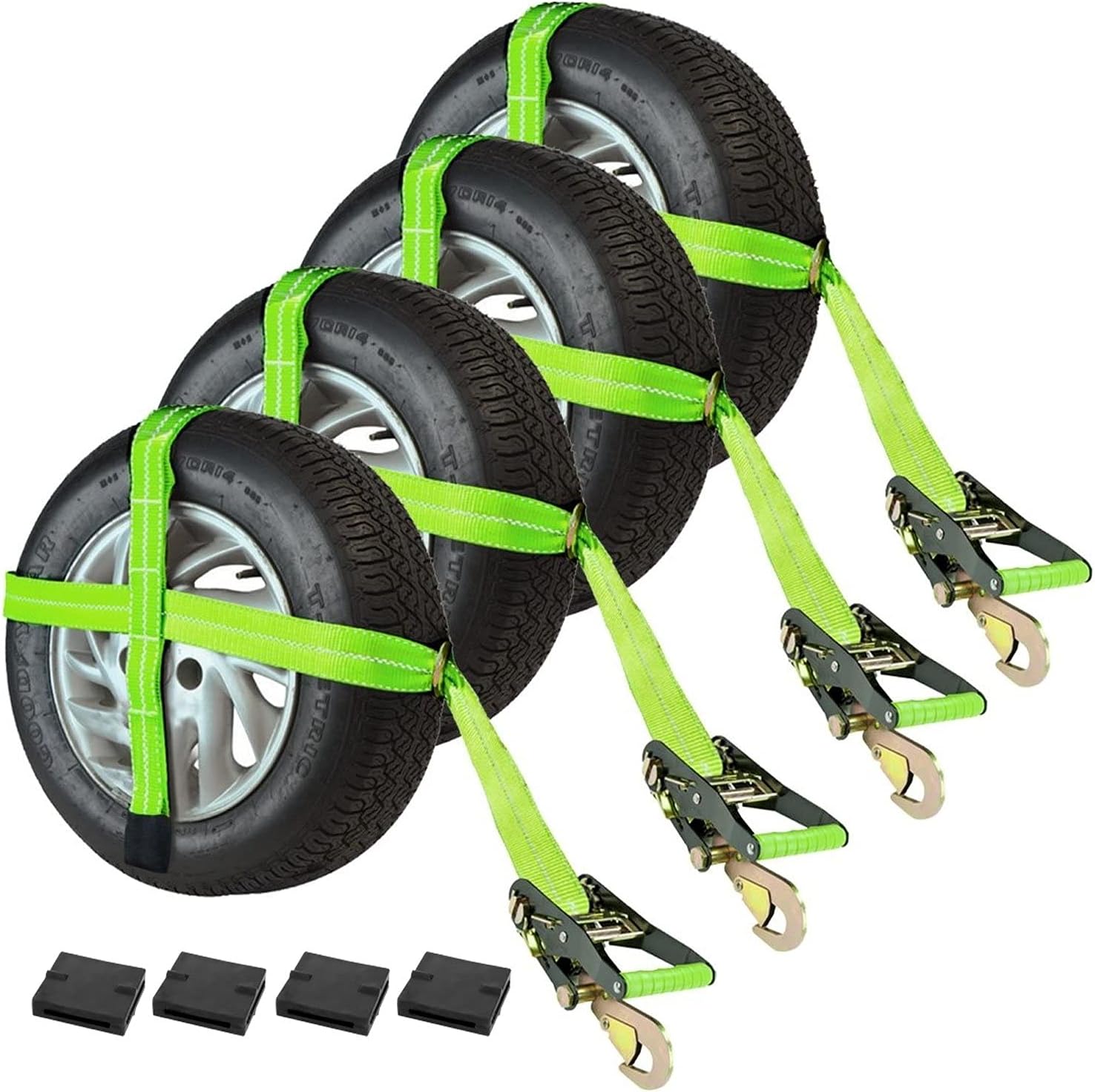 Buу 1 gеt 1 VULCAN Car Tie Downs - Snap Hook - Adjustable Loop - 4 Pack - High-Viz - 3,300 Pound Safe Working Load Buу 1 gеt 1 VULCAN Car Tie Downs - Snap Hook - Adjustable Loop - 4 Pack - High-Viz - 3,300 Pound Safe Working Load