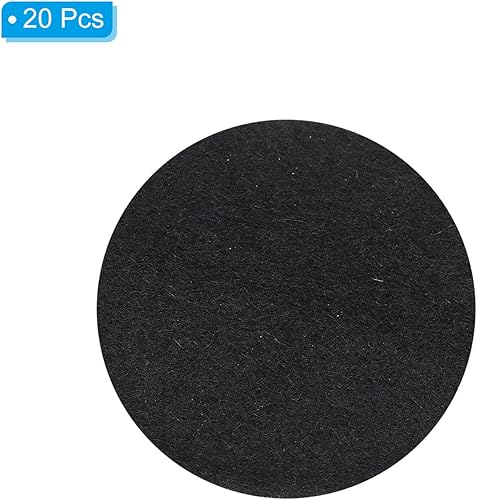 Miniatura 3 de PATIKIL Almohadilla de quemador de incienso de 2.4 pulgadas de diámetro, paquete de 20 soportes de incienso de aluminio negro para recoger cenizas