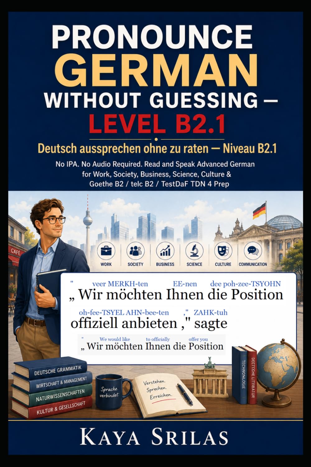 Pronounce German Without Guessing — Level B2.1 / Deutsch aussprechen ohne zu raten: No IPA. No Audio Required. Read and Speak Advanced German for ... Guessing / Deutsch aussprechen ohne zu raten)