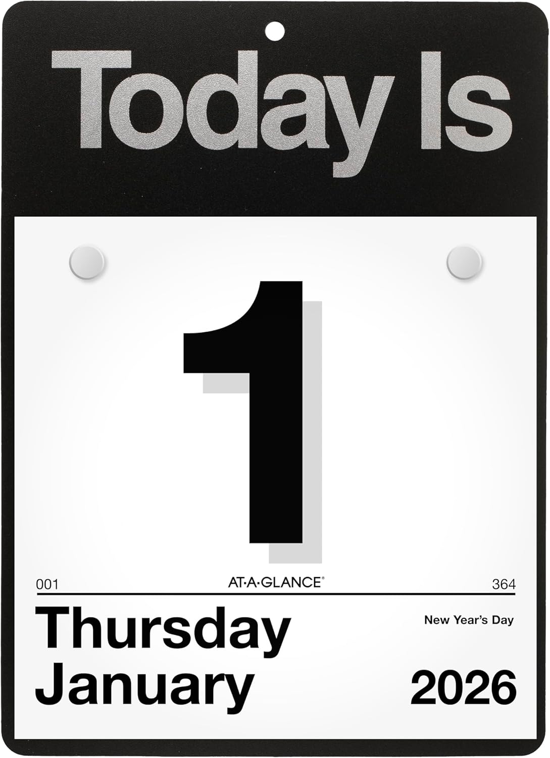 AT-A-GLANCE 2026 "Today Is" Daily Wall Calendar Refill, 8.5" x 8", Large (K45026)
