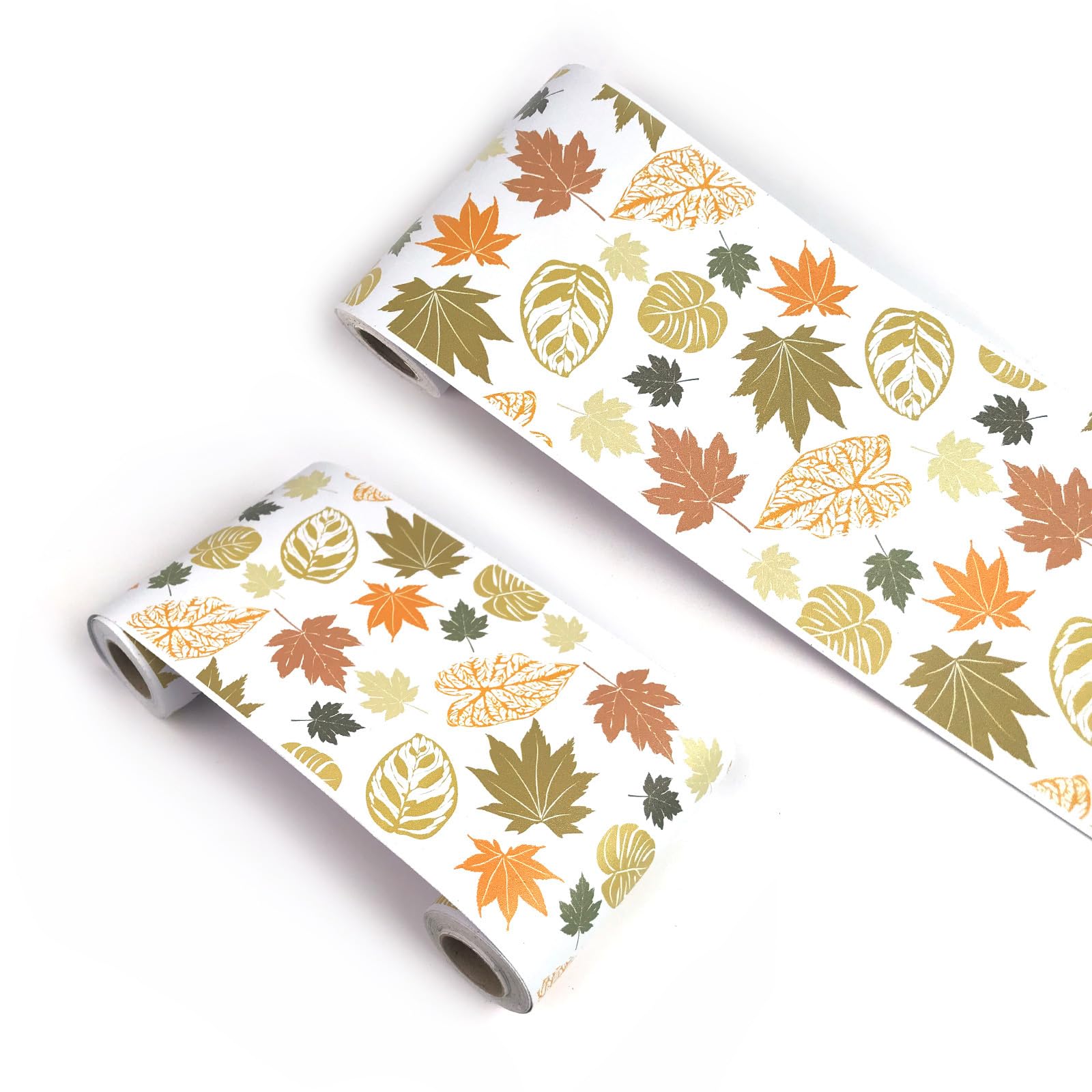 Visitryl Colorful Leaves Yx213 Self Adhesive Wallpaper Border Wall Tiles Decorative, Peel And Stick Wall Border Bathroom Stickers 12Cm X 500Cm