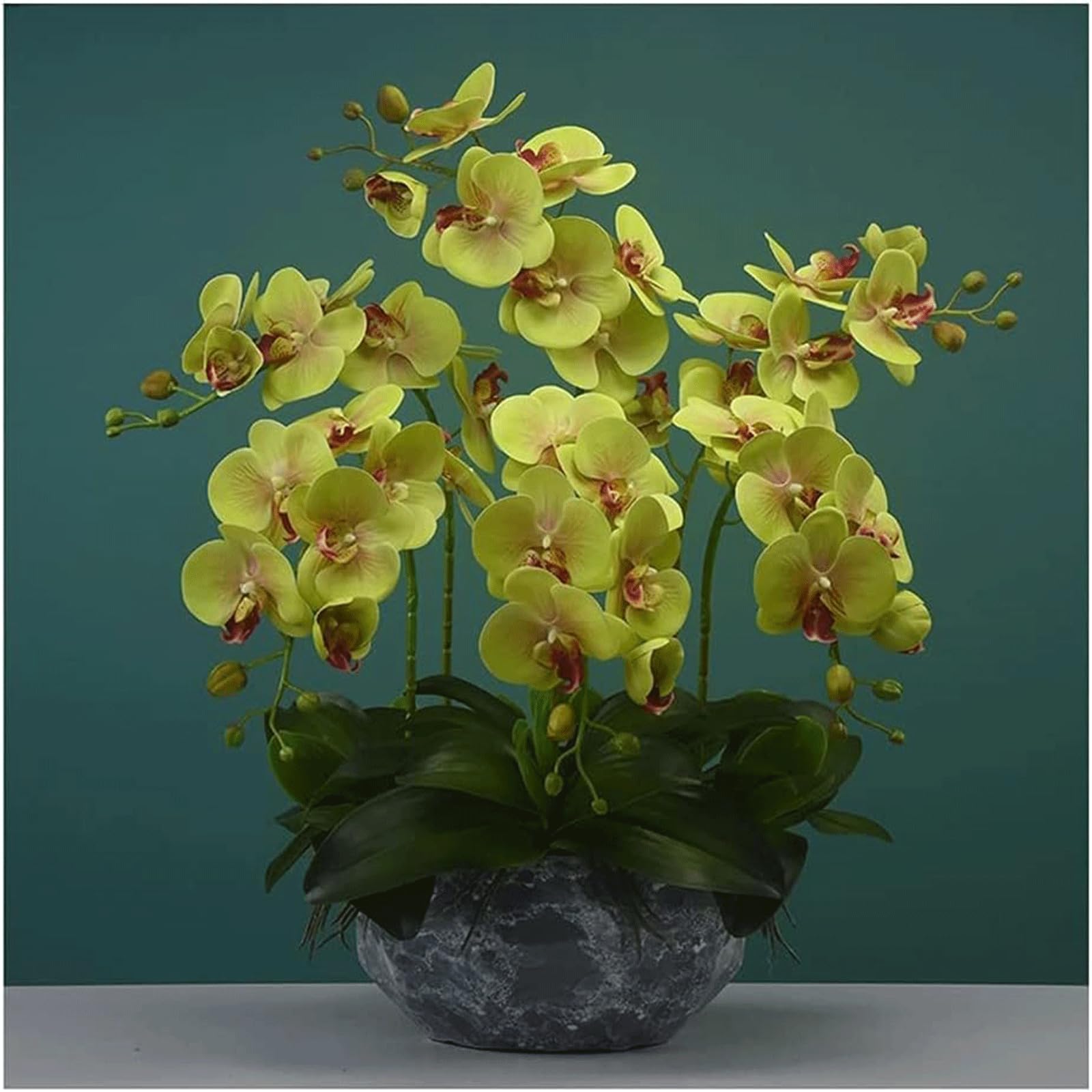 XDLEDMKIZ Orchid Artificial Flowers Fake Flowers Vivid Artificial Plants Flowers Table Party Decorations