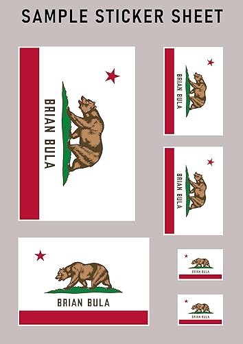 Miniatura 2 de Termo California Flag Sticker Decal Mega Deal 7 Stickers for this California City or Location