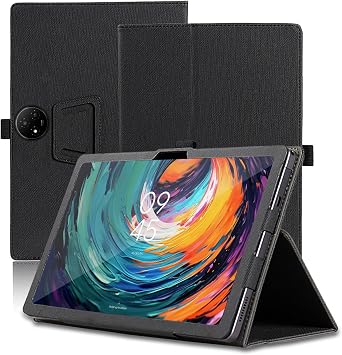 Case for TCL Nxtpaper 14 Pro 14 inch, TCL Nxtpaper 14 Pro Tablet Case, Folding Stand Protective Cover with Pencil Holder and Wrist Strap, Full Protection. Black