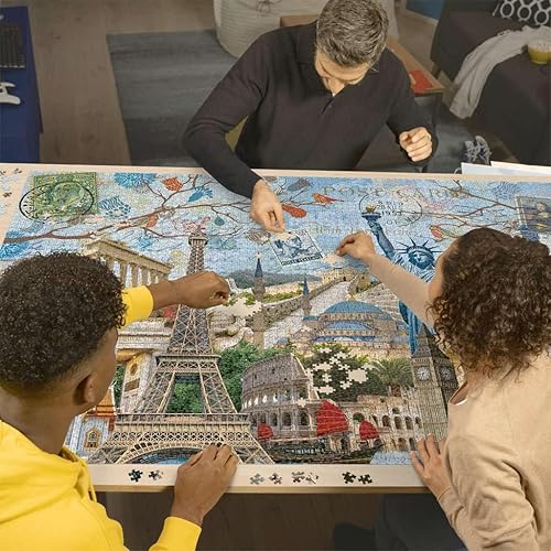 Miniatura 3 de Ravensburger - Big City Collage - Rompecabezas de 5000 piezas - Impresionantes colores vivos - Las ciudades más grandes de los globos -