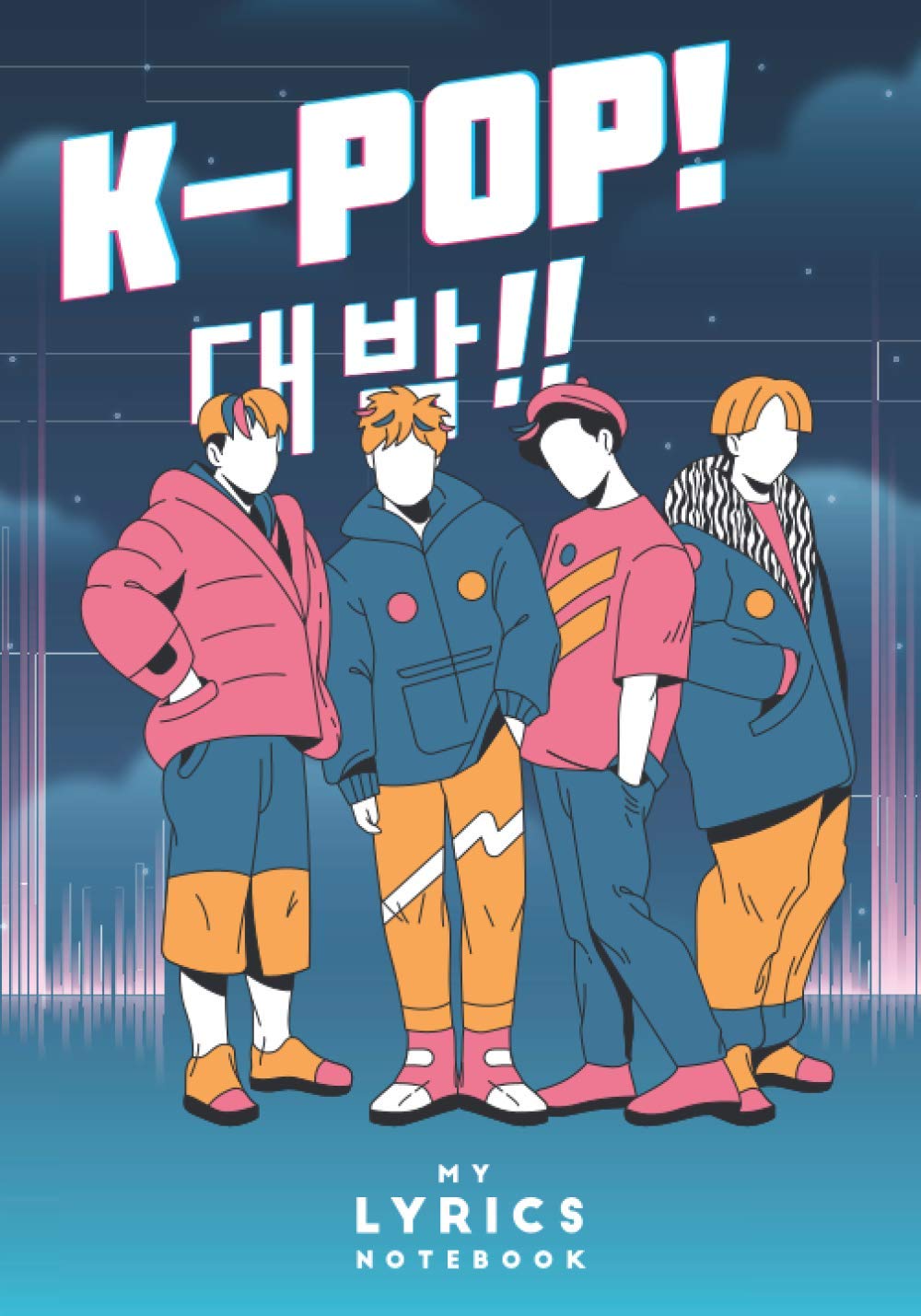 K-Pop - My Lyrics Notebook: 100 pages to write the lyrics of your favorite songs in Hangul and in English | Ideal for learning Korean with K-Pop