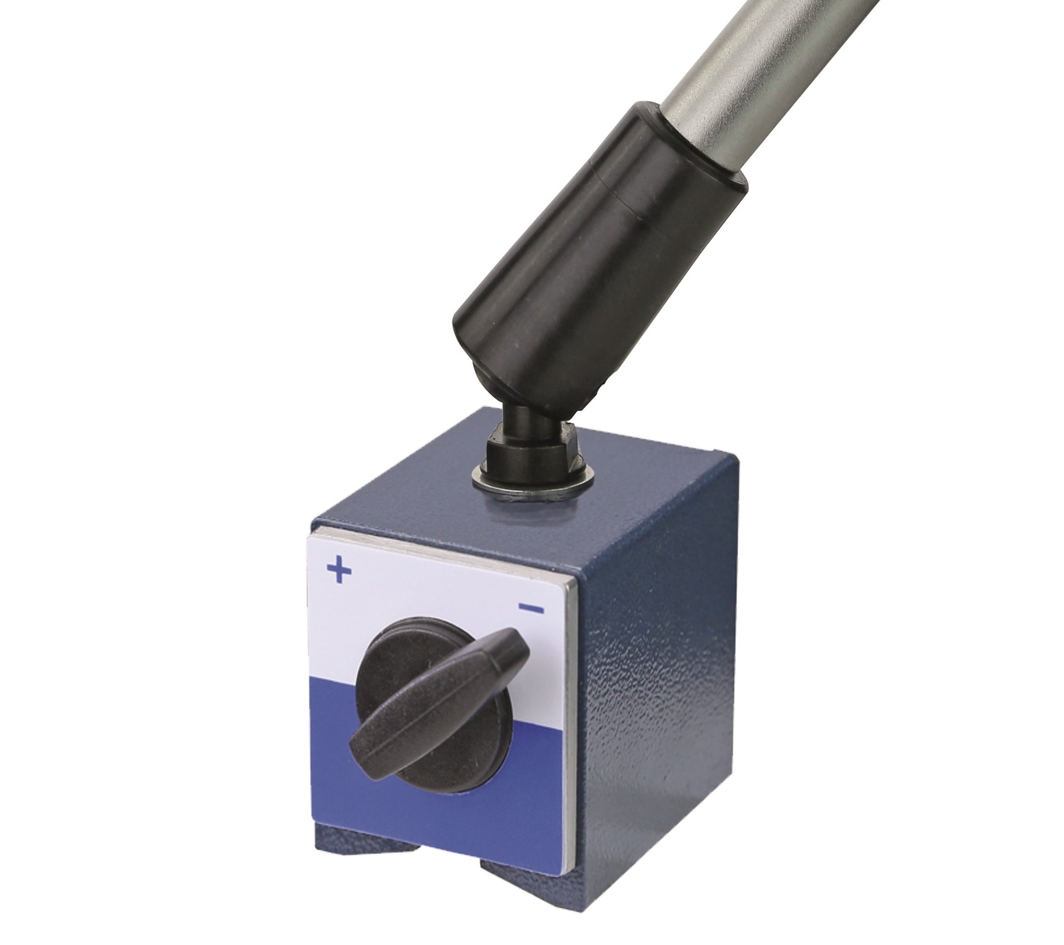 CNC QUALITÄT Messstativ - Magnetständer mit Magnetfuß und Zentralklemmung - für Messuhr mit 8 mm Aufnahme - Prismenfuß Magnetkraft 80 kg