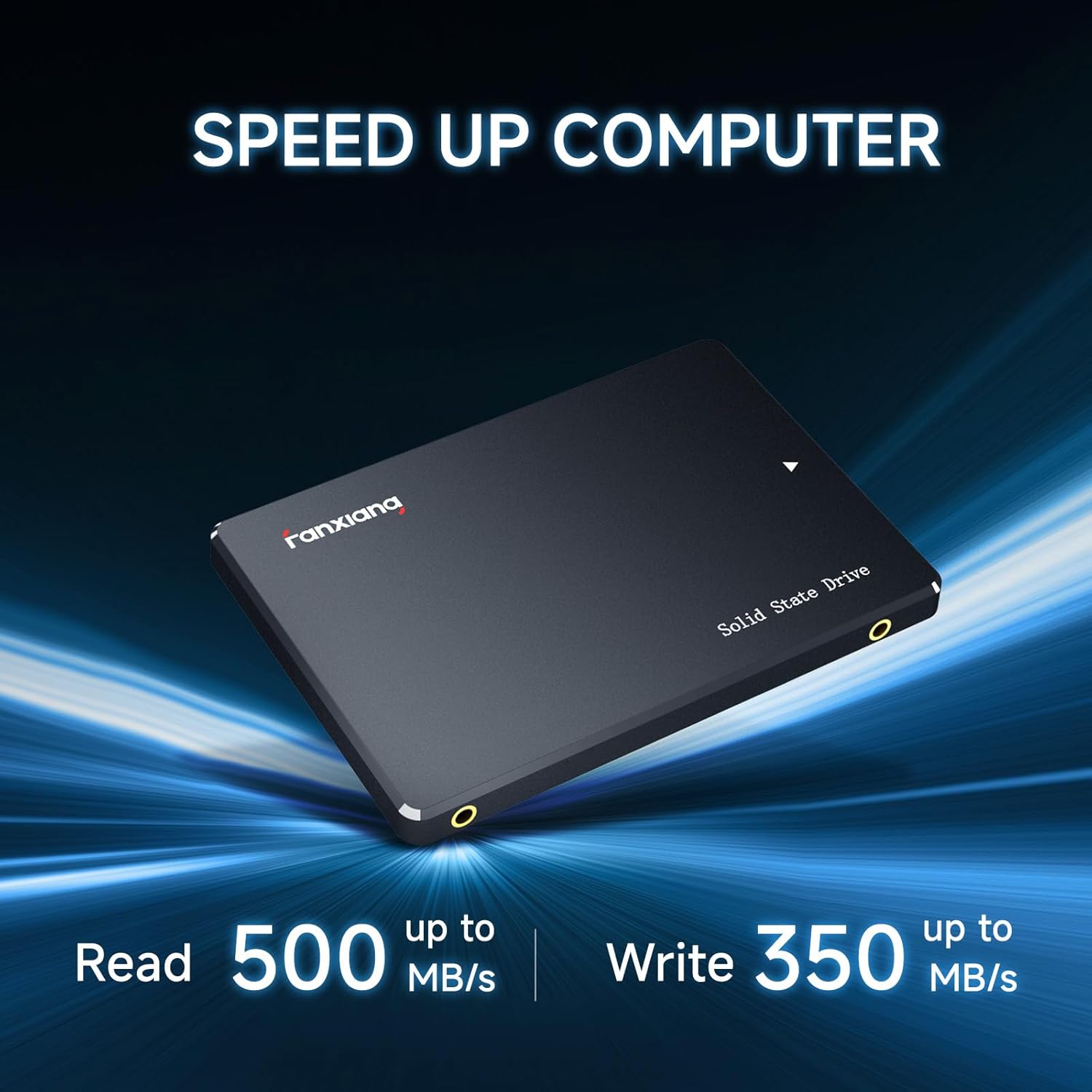 fanxiang S101 128GB SSD SATA III 6Gb/s 2.5" Internal Solid State Drive, Read Speed up to 500MB/sec, Compatible with Laptop and PC Desktops(Black)