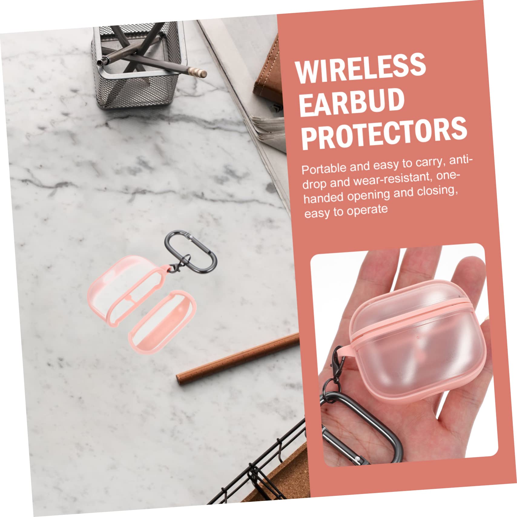 DOITOOL 3juegos Funda Protectora De TPU para Auriculares Inalámbricos Compatible Diseño Portátil y Resistente Golpes