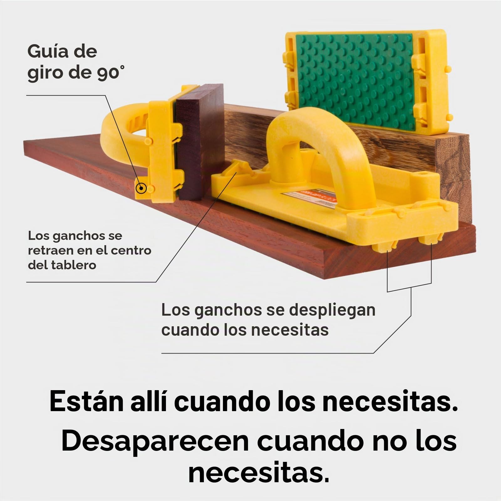 MICROJIG - GRR-RIP BLOCK - Bloque de empuje inteligente para mesa de fresadora, ensambladora y sierras de banda