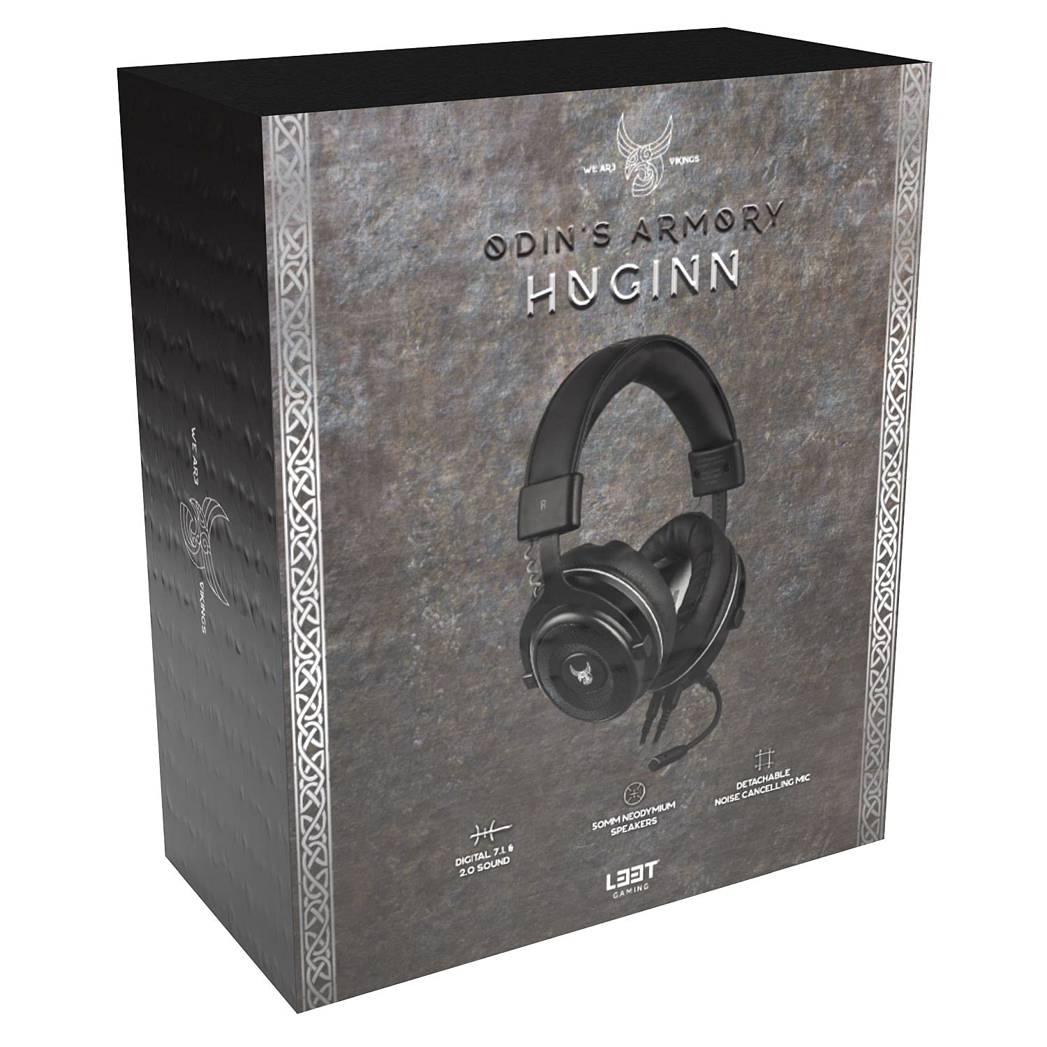 L33T Gaming - Casque Micro Huginn - 7.1 Rétroeclaire - Noir