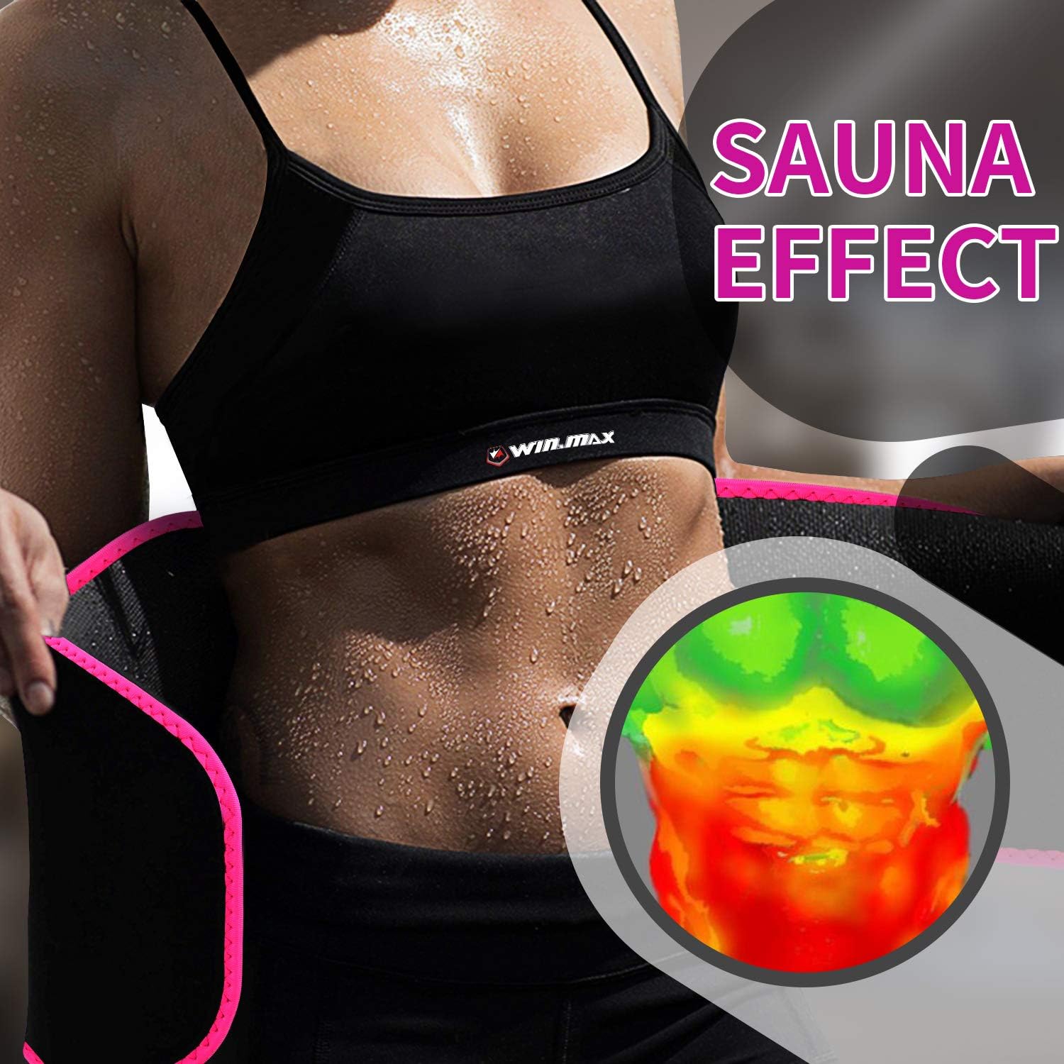 Buy Waist Trainer Weight Loss Waist Trimmer Belt Sauna Slimming Belt For Men Women Adjustable Stomach Sweat Belt Exercise Low Back And Lumbar Support Online In Indonesia B07fm8h48w