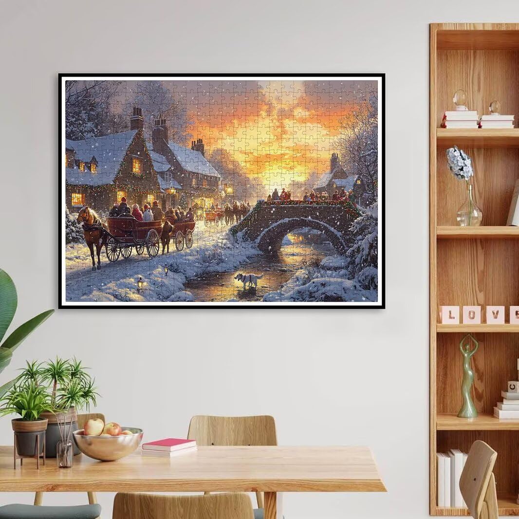 Puzzle dla dorosłych 1000, zimowe puzzle dla dorosłych -4490