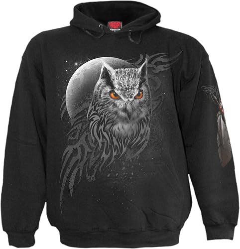 Spiral - Mens - WINGS OF WISDOM - Hoody Black