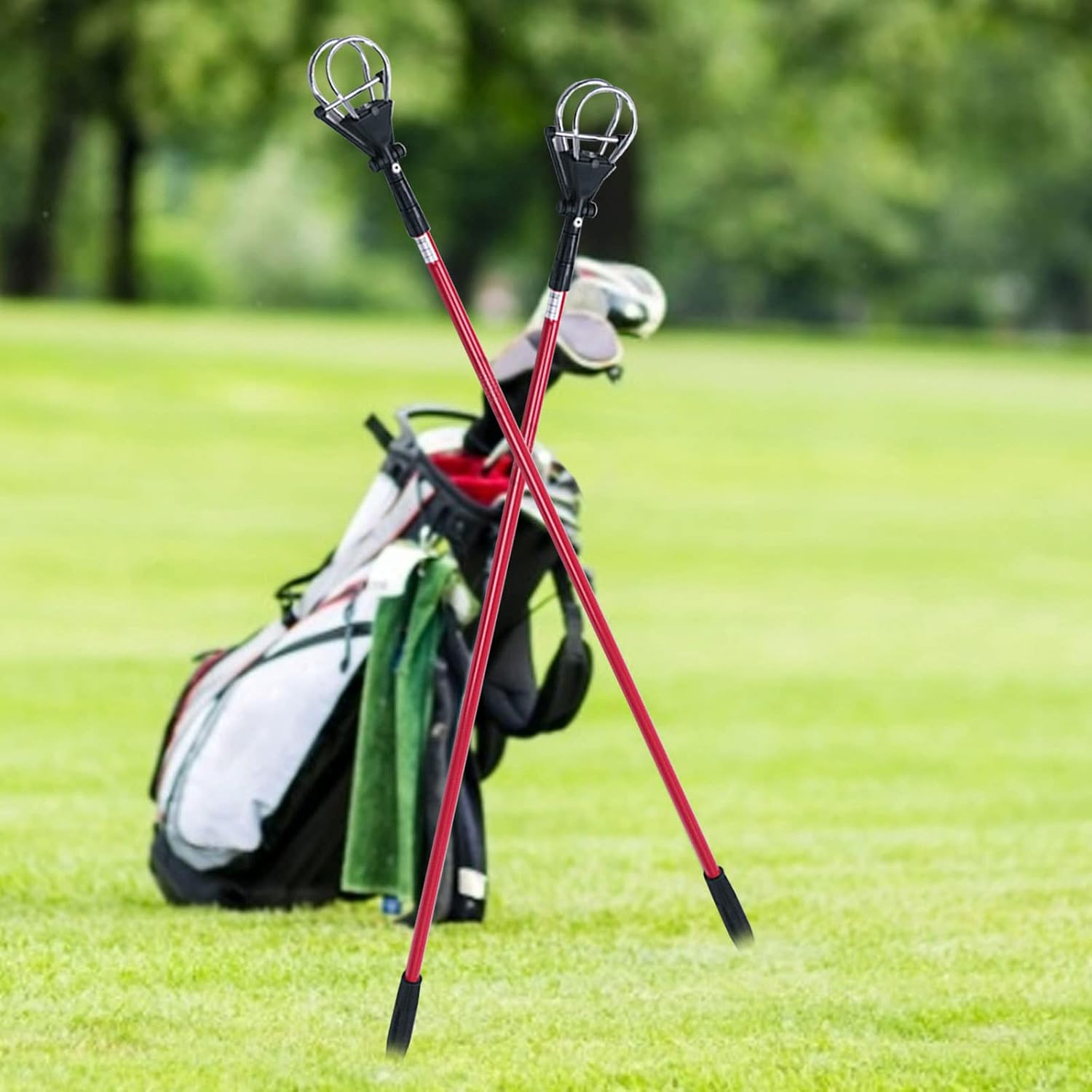 Ball Retriever Tool Golf,Portable Stainless Ball Retriever Tool Golf Telescopic for Men Women Gift