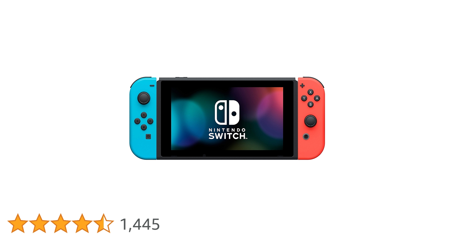 Nintendo Switch Game Console - Black (HAC-001(-01) w/ OEM Blue/Red