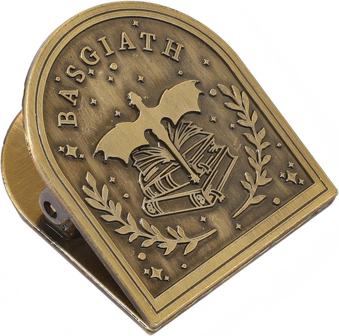 Vintage Fantasy Journal Clip Metal Bookmark TBook Page Holder Clip Gift (Dragon Style B)