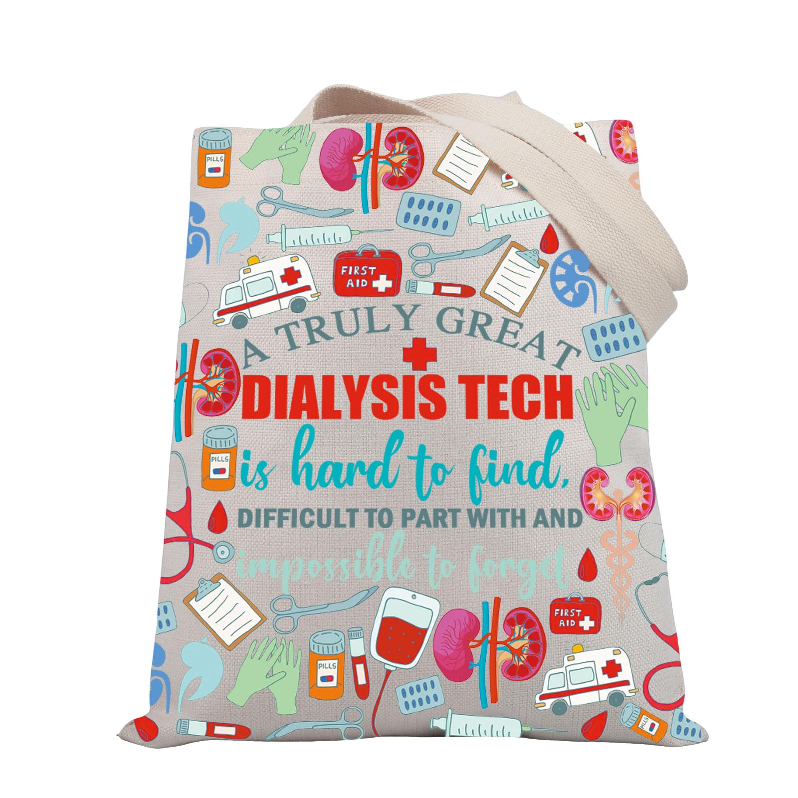 BDPWSS Dialysis Nurse Gift Dialysis Technician Gift A Truly Great Dialysis Tech Is Hard To Find Nephrology Tech Tote Bag