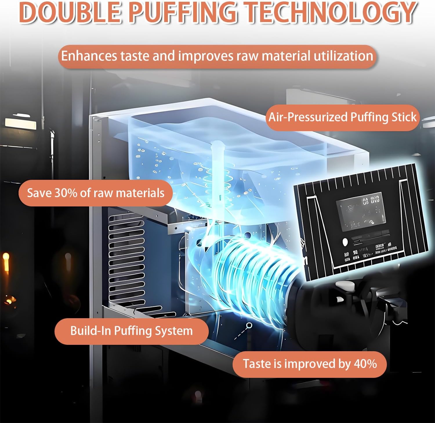 Single Flavor Soft Serve Ice Cream Maker Machine, Ice Cream Maker Machine for Home, 4-5kg/H Yield, Pre-Cooling & Auto Clean, LCD Panel for Bars Restaurants Purple