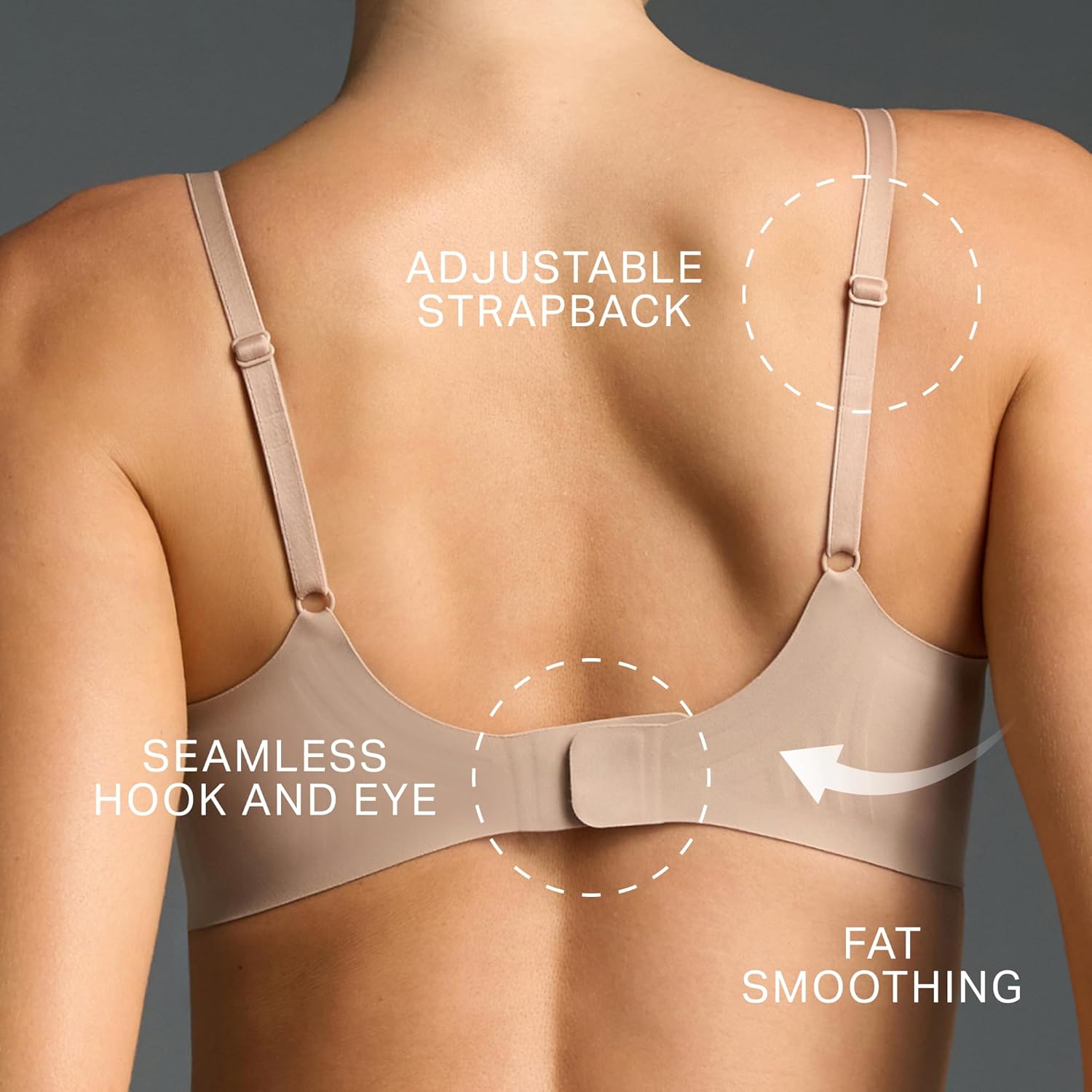 EBY Relief Bra, Wireless Bras for Women, Seamless Bralette with Adjustable Straps, Supportive Bras for Women - Image 2