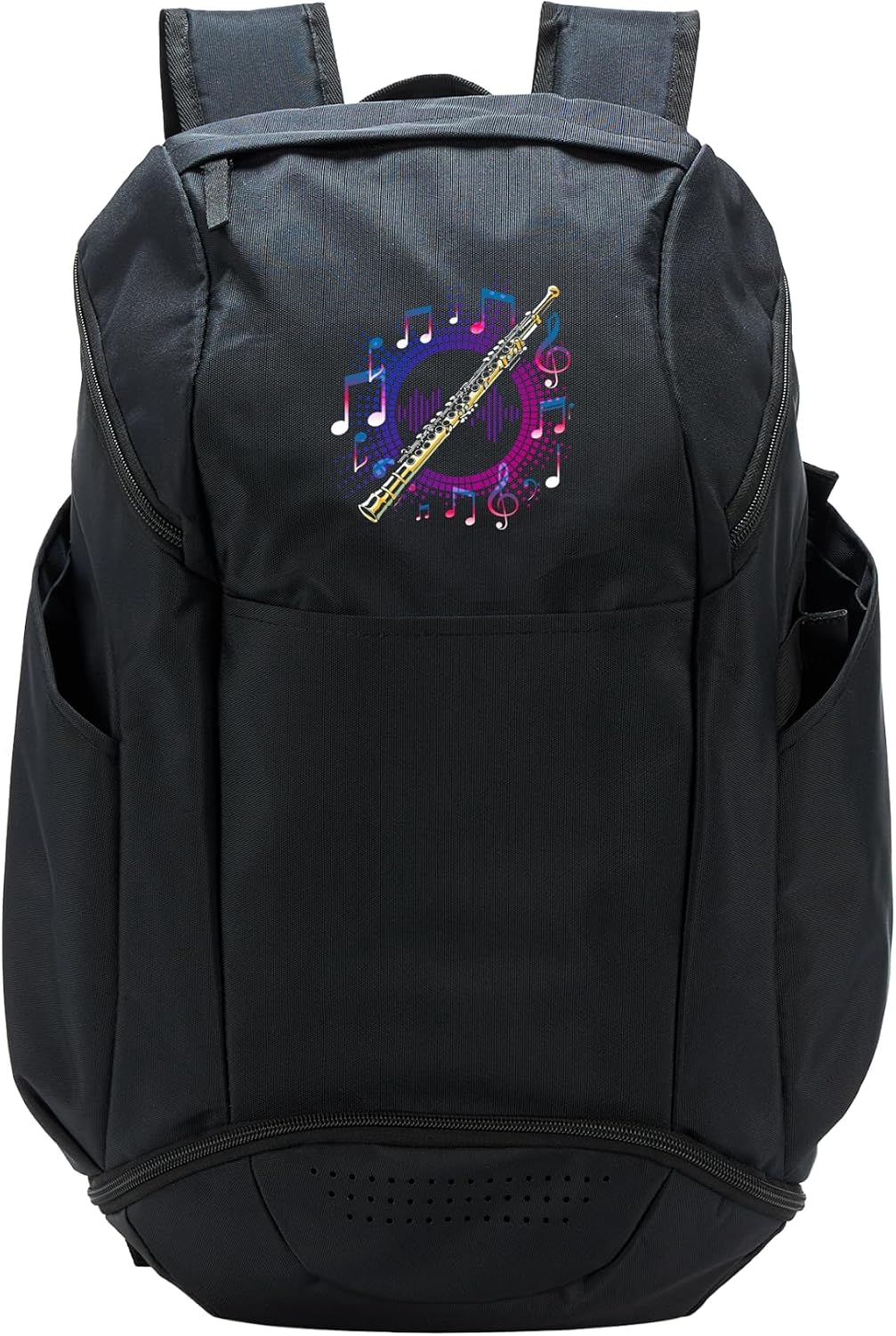 Retro Flute Player Expert Musician Music Lover Sport Backpack