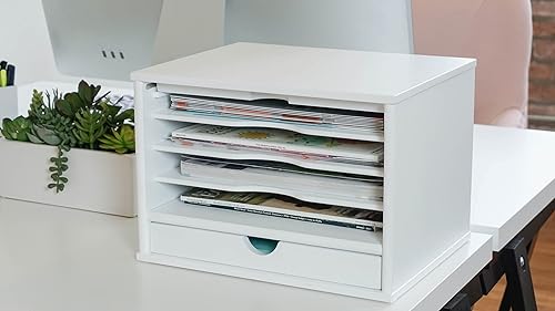 Miniatura 2 de Victor Organizador de escritorio blanco puro W4720