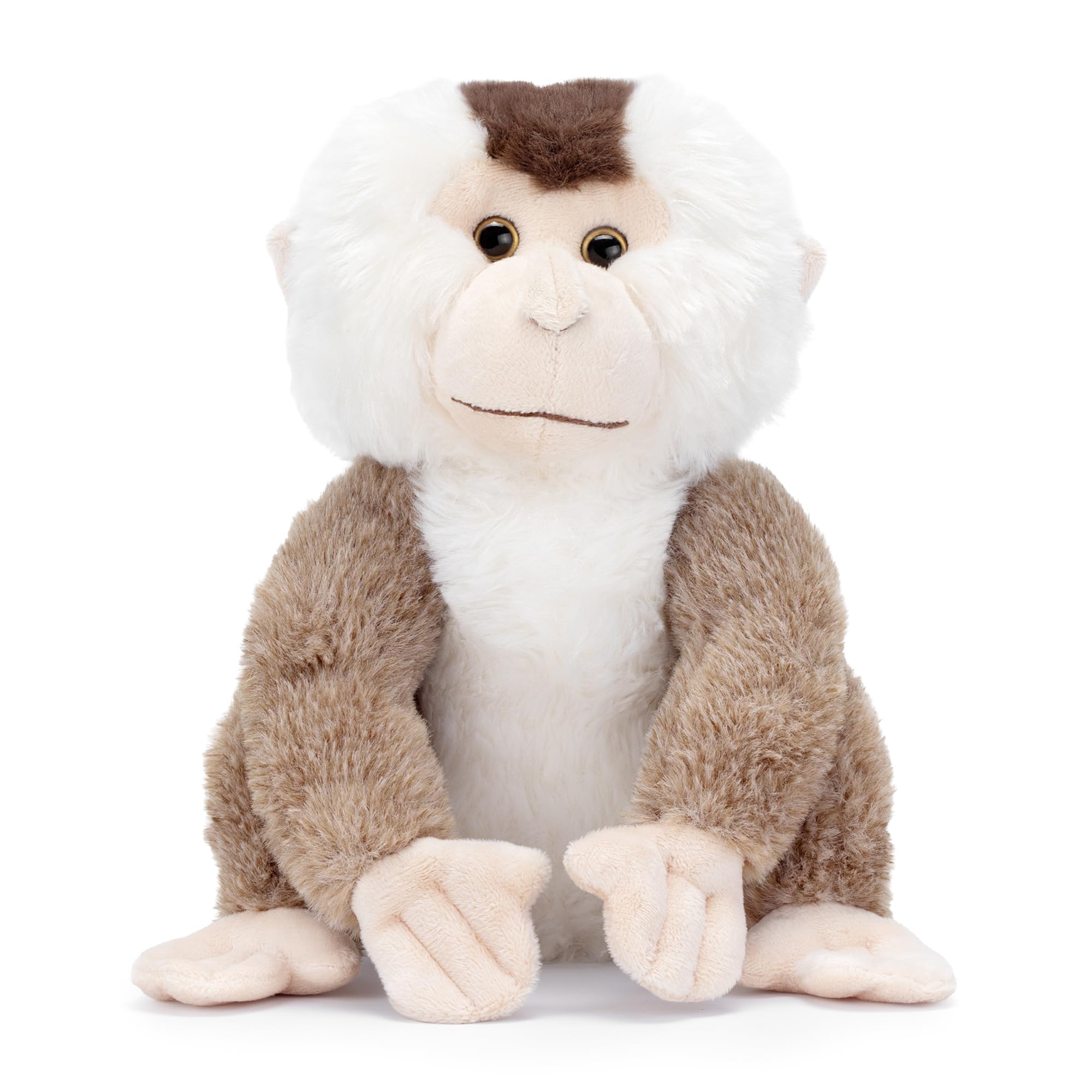 Zappi Co Plush Pig-Tailed Macaque Toy (22cm Length) Stuffed Soft Cuddly Eco Friendly Animals Collection For New Born Child First Kid