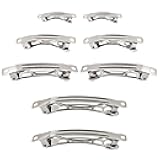 AUEAR, French Barrette Iron Rectangle Hair Clips for DIY Clip Craft Bows (120 Pack, 4 sizes)