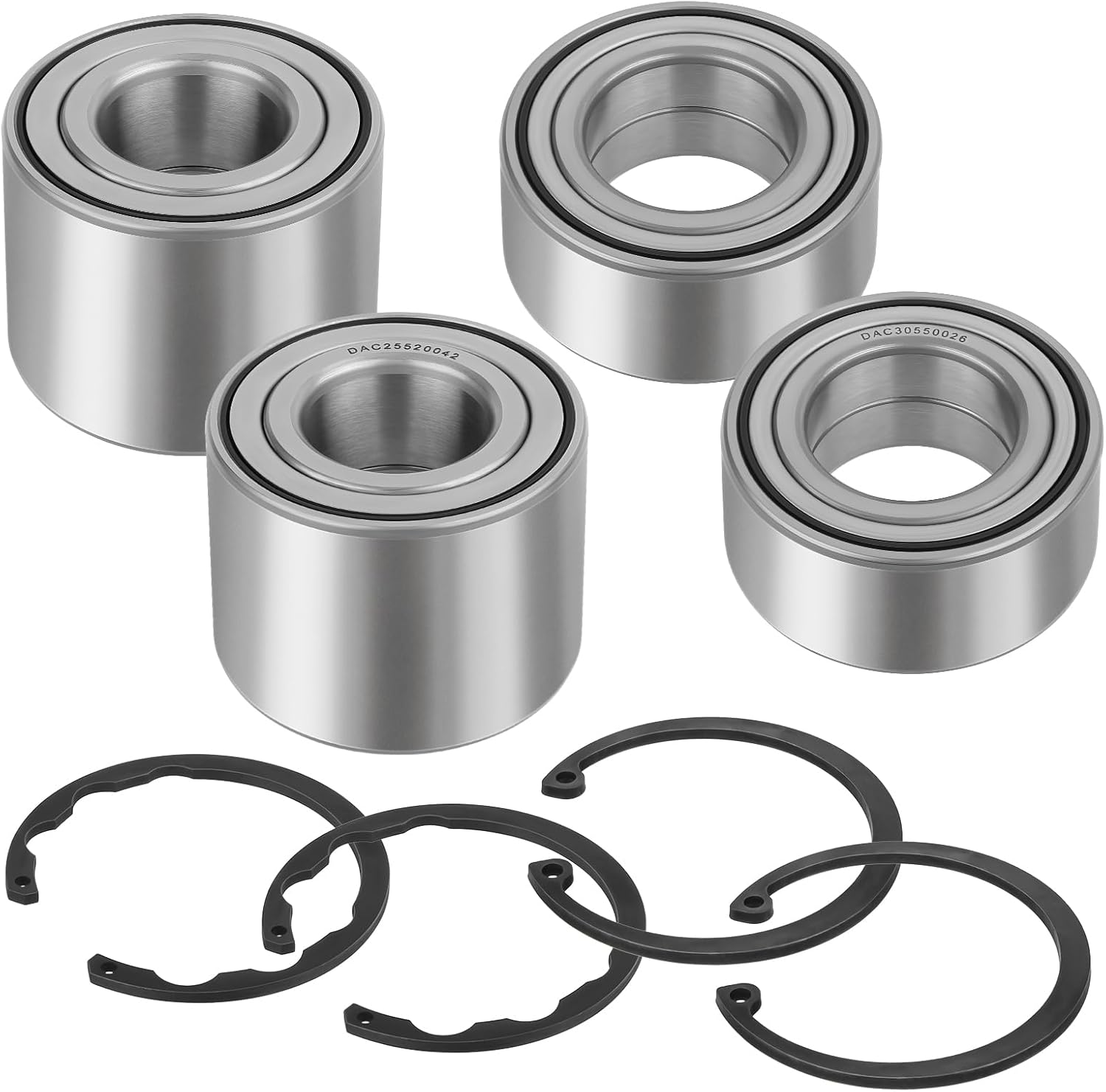 Front & Rear Wheel Bearing Kit for Kawasaki Brute Force 750 650-4x4i KVF750 KVF650 2005-2023 OEM# 92045-1448 92045-0095 92045-0094 92045-0102 92045-0021