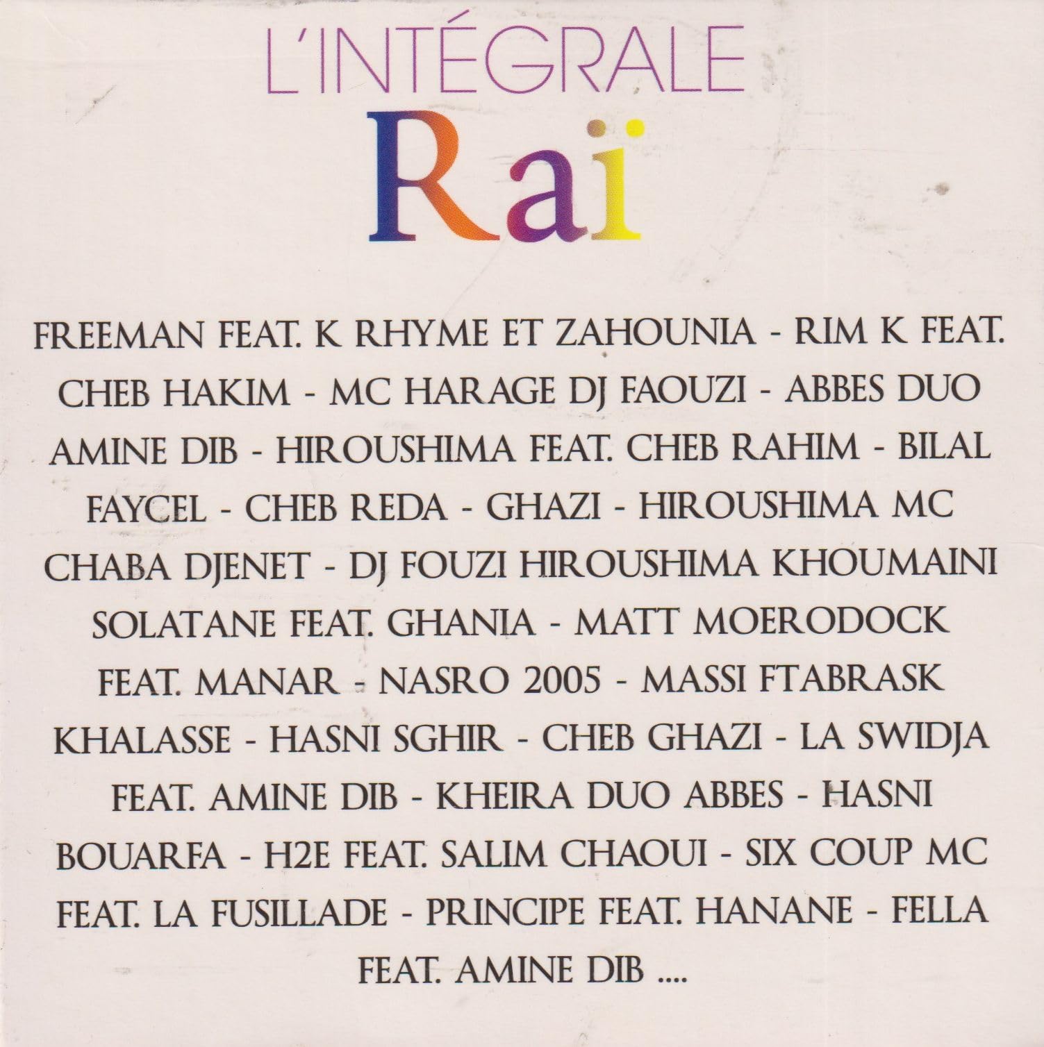 Integrale 1 Raï
