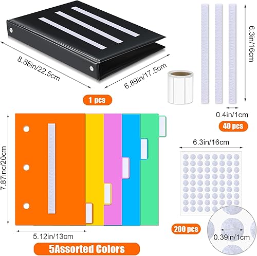 Miniatura 2 de Ctosree 246 piezas de libros de comunicación PECS pequeñas herramientas para programación visual, tarjetas de fotos, incluye 3 anillos separadores