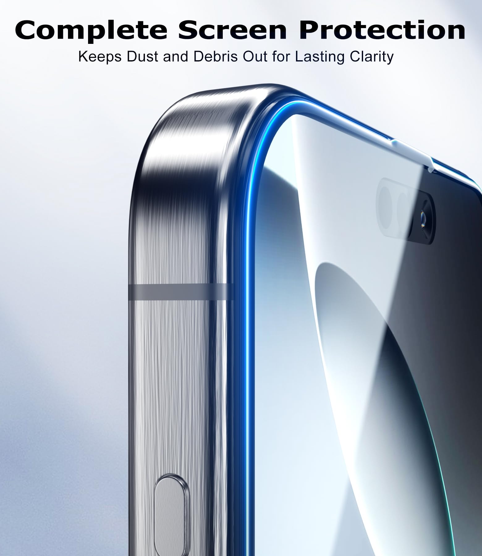 Amazon.com: DMJN 防爆無氣泡高清螢幕保護貼,適用於iPhone 16、9H+ [軍用等級] 鋼化玻璃,防碎和全覆蓋玻璃,適用於iPhone  16 螢幕保護貼[保護套] :