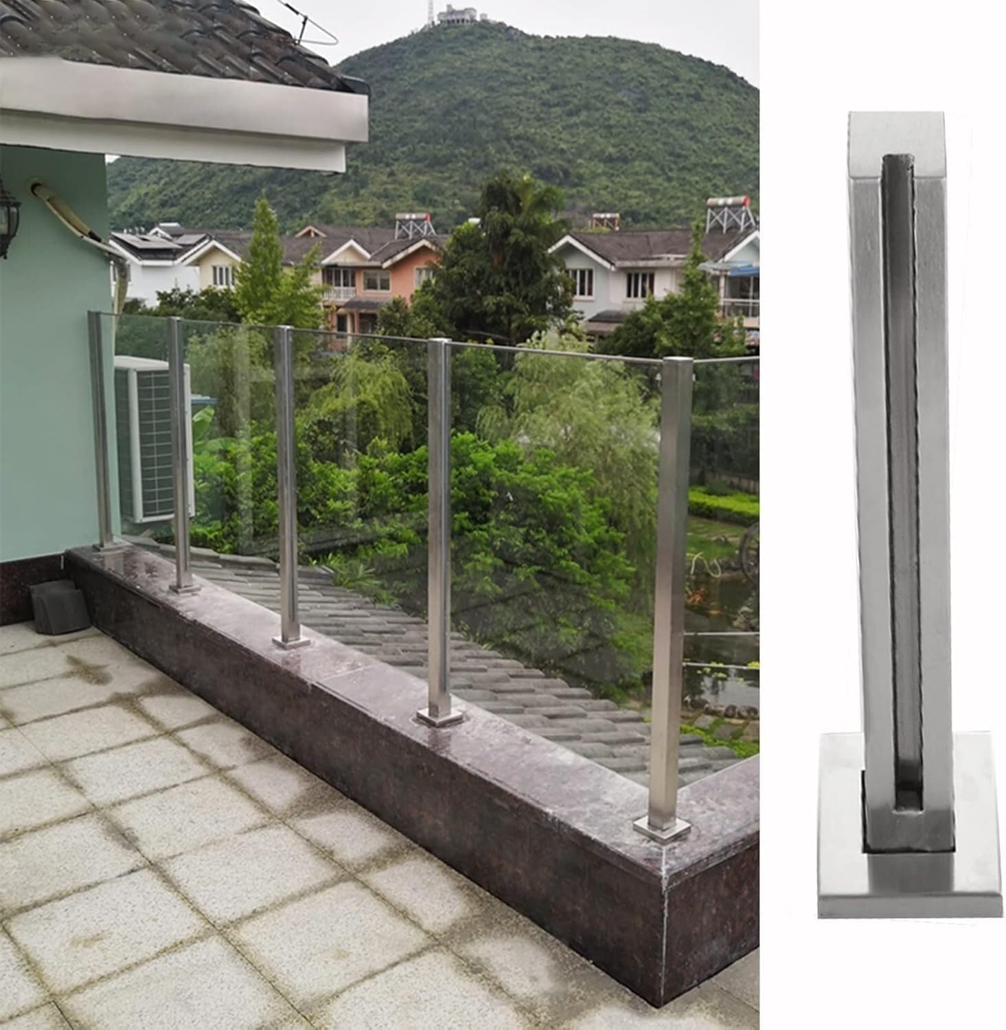 Poteaux de garde-corps en acier inoxydable haut de gamme pour balustrade