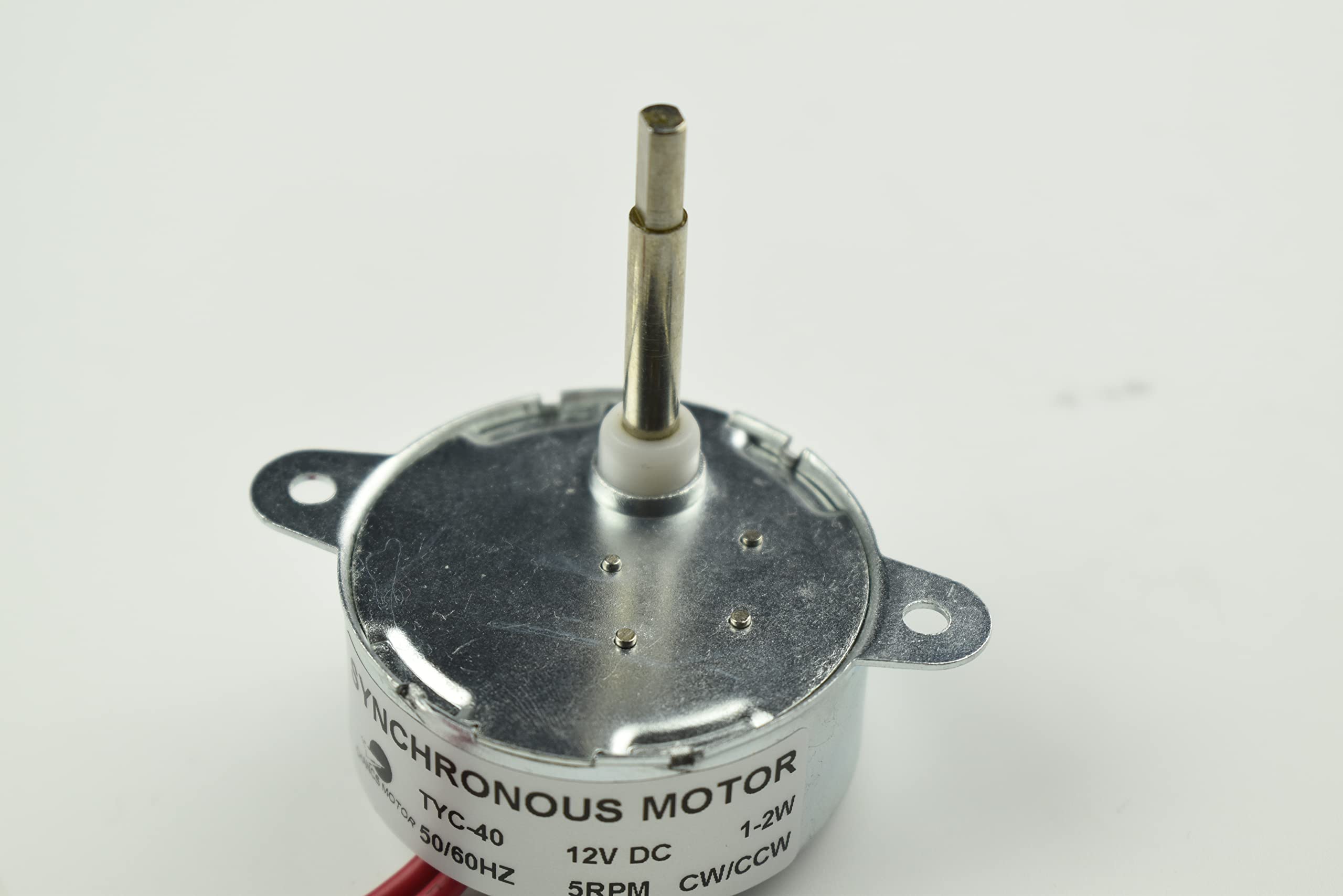 CHANCS TYC-40 AC 12V 5RPM Moteur synchrone 46MM Longueur de l'arbre CHANCS TYC-40 AC 12V 5RPM Moteur synchrone 46MM Longueur de l'arbre