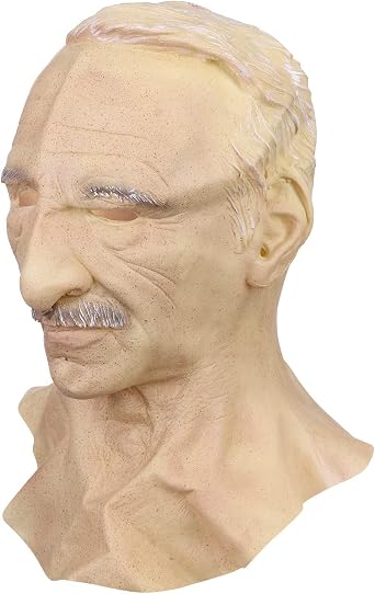 Silicone Head Mask Realistic Old Man Face Mask Cosplay Halloween, Mascara Realiste Terror Old Lady Costume For Women Adult Face Full Realistic