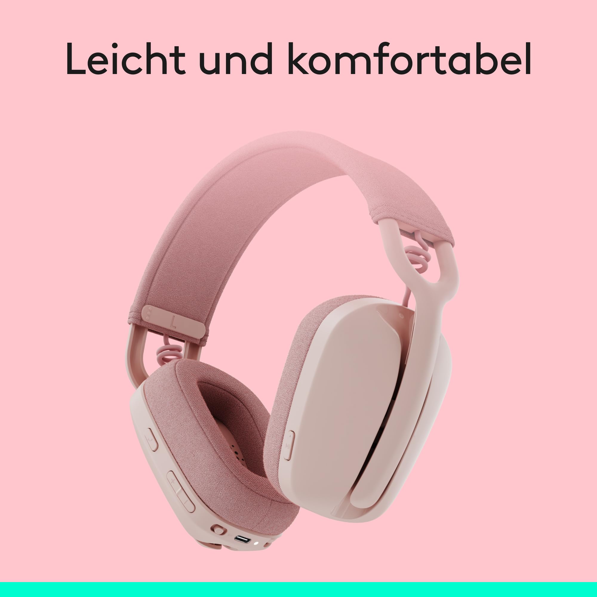 Logitech Zone Vibe 100 Leichte, kabellose Over-Ear-Kopfhörer