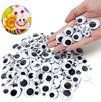 Vista 4 de 1210 piezas Googly Wiggle Eyes autoadhesivas, para manualidades, varios tamaños de 0.157 in a 0.984 in para bricolaje ZZYI