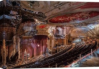 ART PRINT CAFE' – Quadro, Fotografia d'autore - Stampa su Tela – Richard Berenholtz, Teatro abbandonato, New Jersey (II) – Misura 120x90 cm
