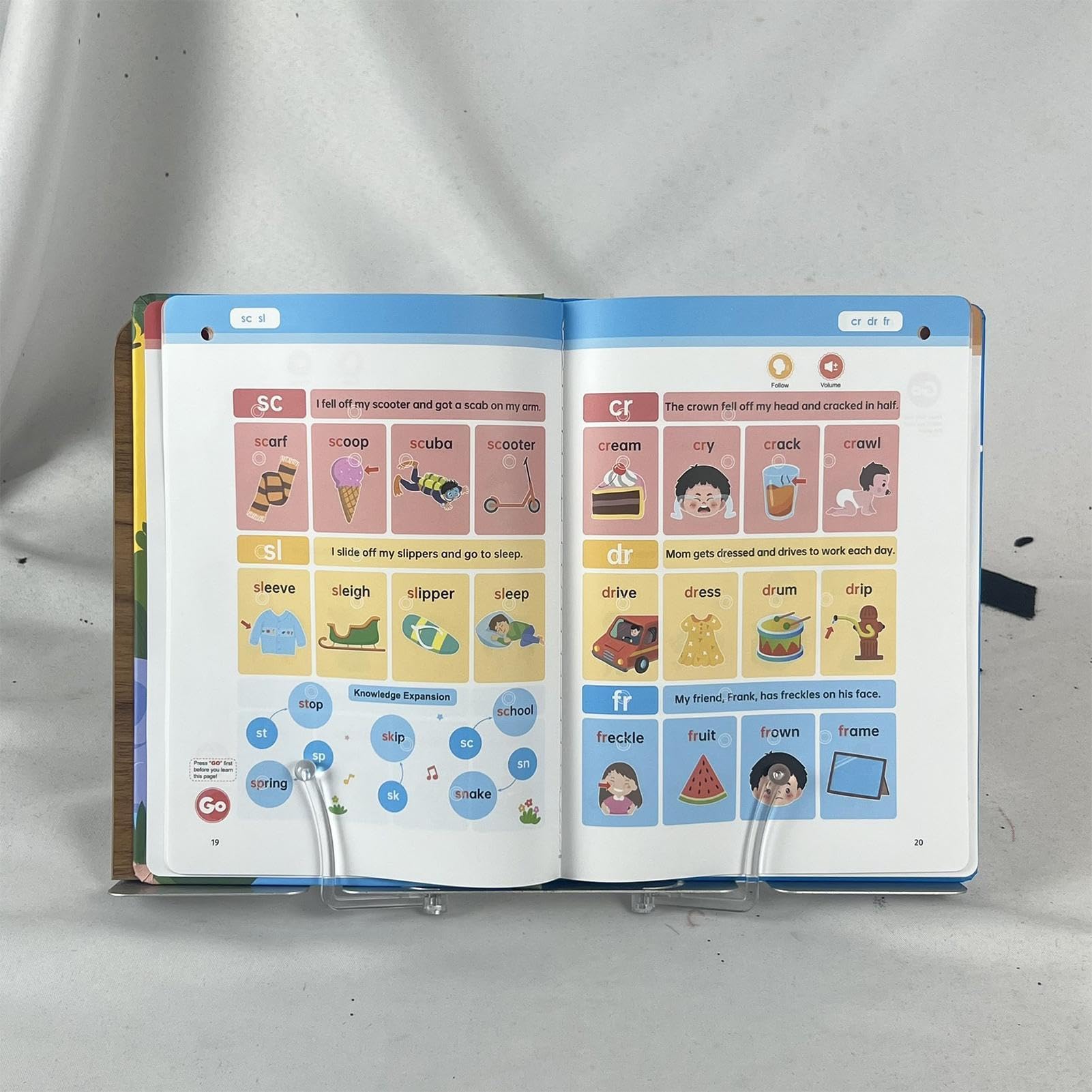 Libros Audio para - Electrónica Educativa Fonética - Libros Interactivos Sonidos - para Cumpleaños Viajes Coche Hora del Cuento Edad Preescolar Niños Niñas