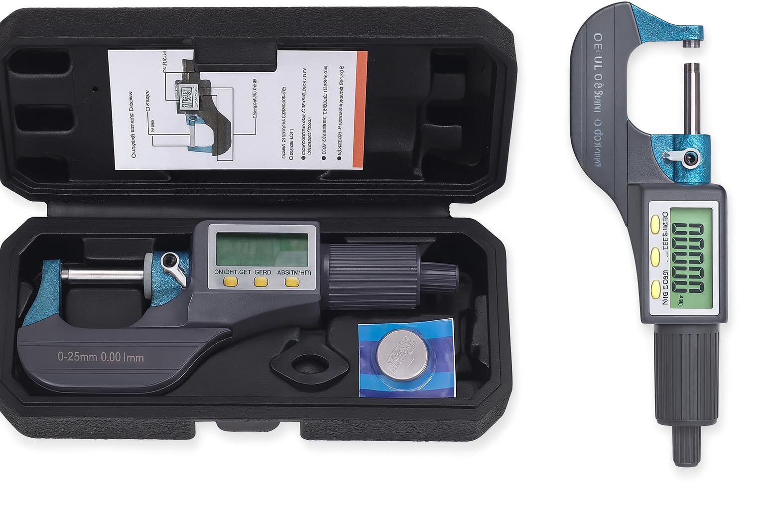 MAVOTANK Digital Outside Micrometer Electronic Micrometer Gauge 0.25 MM Digital Tools Caliper(Digital Micrometer)