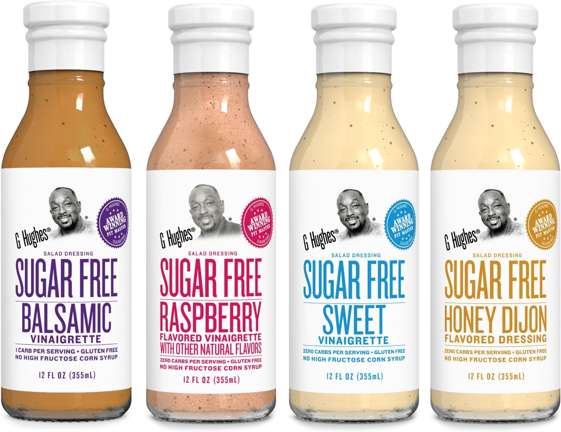 G Hughes Sugar Free, Salad Dressing Bundle - 12 Oz (4-Pack)